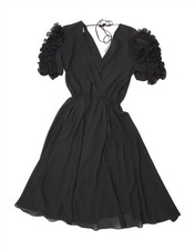 LIZ ROBERTS Womens Robert Janan A-Line Dress UK 10 Small Black Polyester BS05