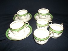 3x Antique Tea Cups & Saucers