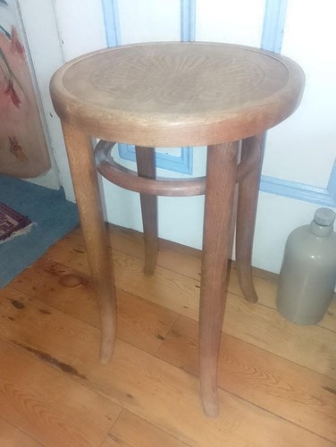 Vintage bentwood tall - , stool