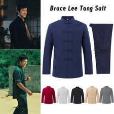 Bruce Lee Kung Fu WingChun Uniform Martial Arts Tai Chi Suit Men Tang Suit Hot 