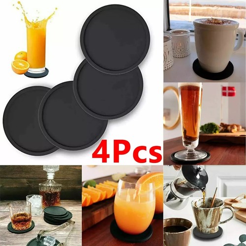 Round silicone coasters - round,