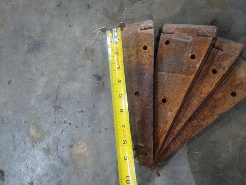 Vintage strap hinges - 4,