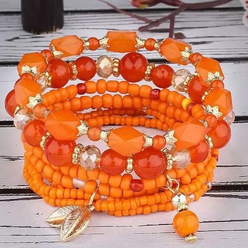 Bohemian multi layer orange - multi‑layer,