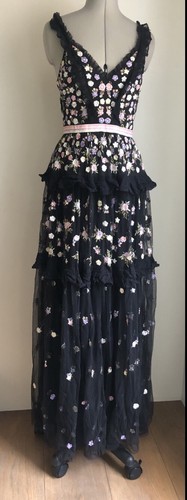 Needle thread black floral - needle, &