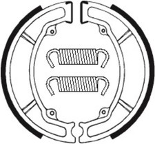 Brake Shoes Organic BA034 Fits