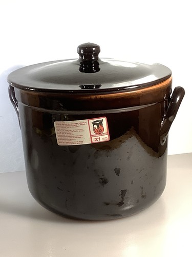 Stoneware italian crock - italian,