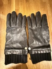 Mulberry Men’s Leather Black Gloves Size 8