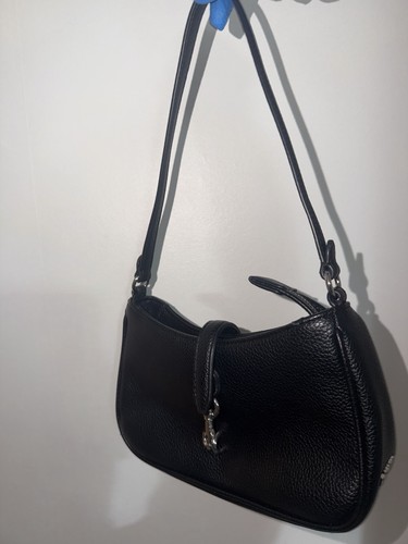 Dkny black pebbled - pebbled, leather