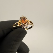 Vintage 9ct Gold Fire Opal &