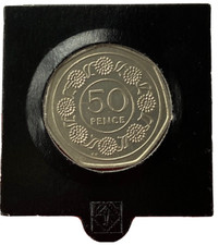 1988 Gibraltar 50p Fifty Pence Candytuft Flower DIE AA Coin. Larger size 50p.