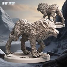 Frost Wolf - Frost Tribe - D&D or Wargaming Miniature 32mm