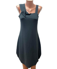 SARAH PACINI size 3 S / M Gray - Green Dress Strappy Balloon Knee lenght