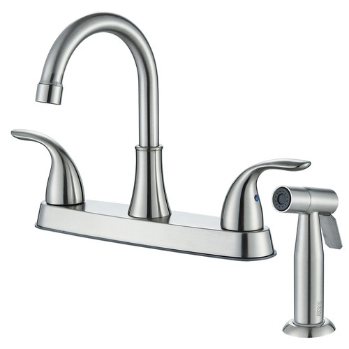 Brushed nickel kitchen sink - nickel,