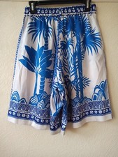 ZARA women's white/blue