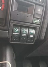 LAND ROVER DISCOVERY 1 + 2 DASH 3 SWITCH PANEL AUXILIARY OFF ROAD LIGHTS WINCH