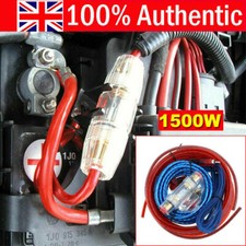 1500w Car Power Amplifier Wiring Kit Audio Subwoofer AMP RCA Power Cable Sub UK