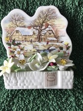 Royal Albert Bone China WINTER From the Cottage Garden Year Series 1984