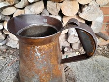 Vintage genuine old 1 gallon oil jug with fully stamped excise marks nice jug.
