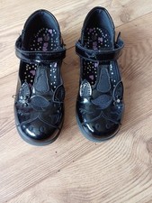 Walkright Girls Black Patent