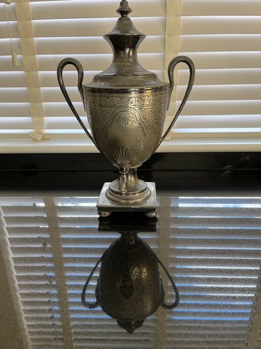 Vintage silver plate samovar - plate,