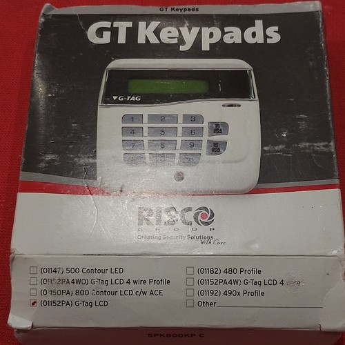 Risco tag lcd - wired, alarm
