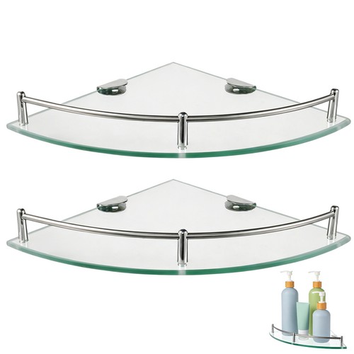 Pcs glass bathroom - 2, shelf