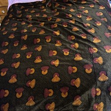 Homemade Velvet Throw With Plain Pale Peach H Backing