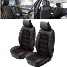2X Black Front Car Seat Covers