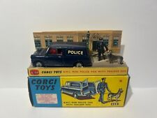 Corgi Toys 448 BMC mini van and policeman. Boxed, Original, Vintage, Rare 1960's