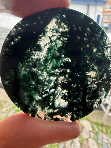 Moss agate crystal - moss,