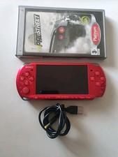 Sony PSP 3003 Handheld Games Console Radiant Red With 1 Game & USB Charger.
