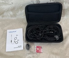 KIMAFUN Dual Lavalier Microphone Clip-on Condenser Mics DUAL Vlog Interview