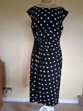 Black Polka Dot False Wrap