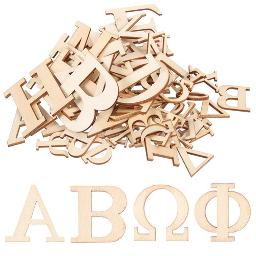 Pcs small wood letters - 72,