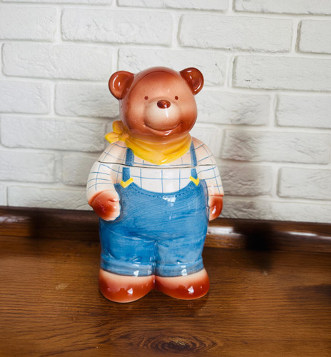 Vintage ceramic teddy bear - vintage,
