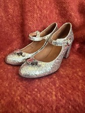 Worn Twice, Silver Glitter RED