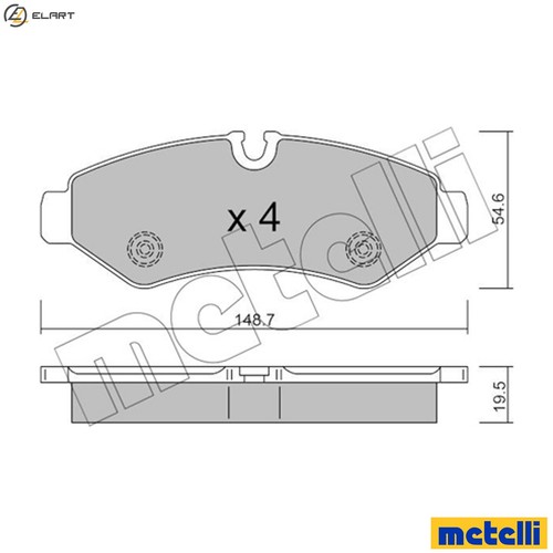 Brake pad set disc - brake,