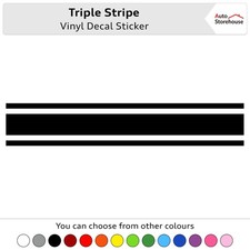 Triple Racing Stripe Vinyl
