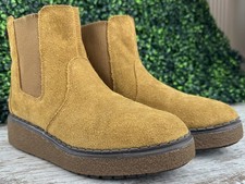 TIMBERLAND Bluebell Lane Chelsea Boot Womens 8M Brown Suede Slip-On Platform Lug