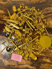 Lego Gold Pieces Parts Grill Fence Weapon Bricks Plates Many More All Gold