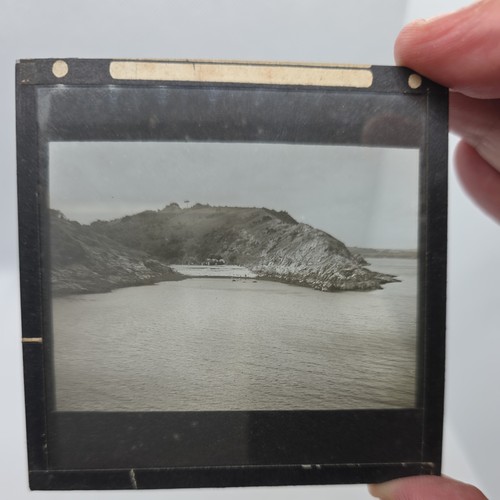 Glass magic lantern slide - glass,
