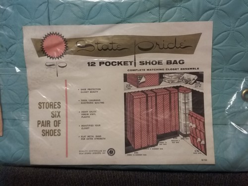 Vtg 1950s quilted closet - quilted,