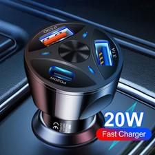 2 USB + Type-C Car Charger