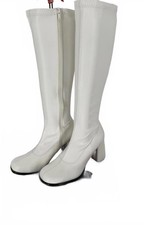 Vintage White Go Go Knee High