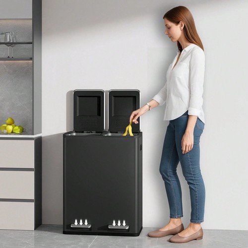 Black 60l dual compartment - black,