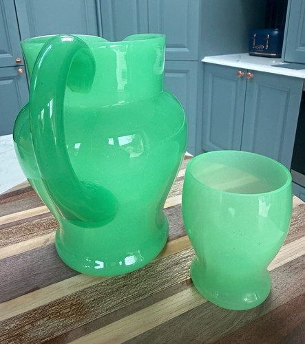Art deco opaque jadeite - art,