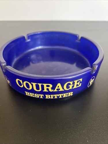 Courage round glass pub - round,