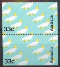 Australia 1985 Sulphur-crested Cockatoo bird 33c pair SG 970 MNH mint