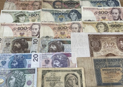 Polish zloty marka banknotes - zloty,