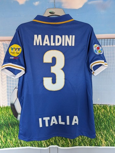 1996 italy home shirt maldini - home,